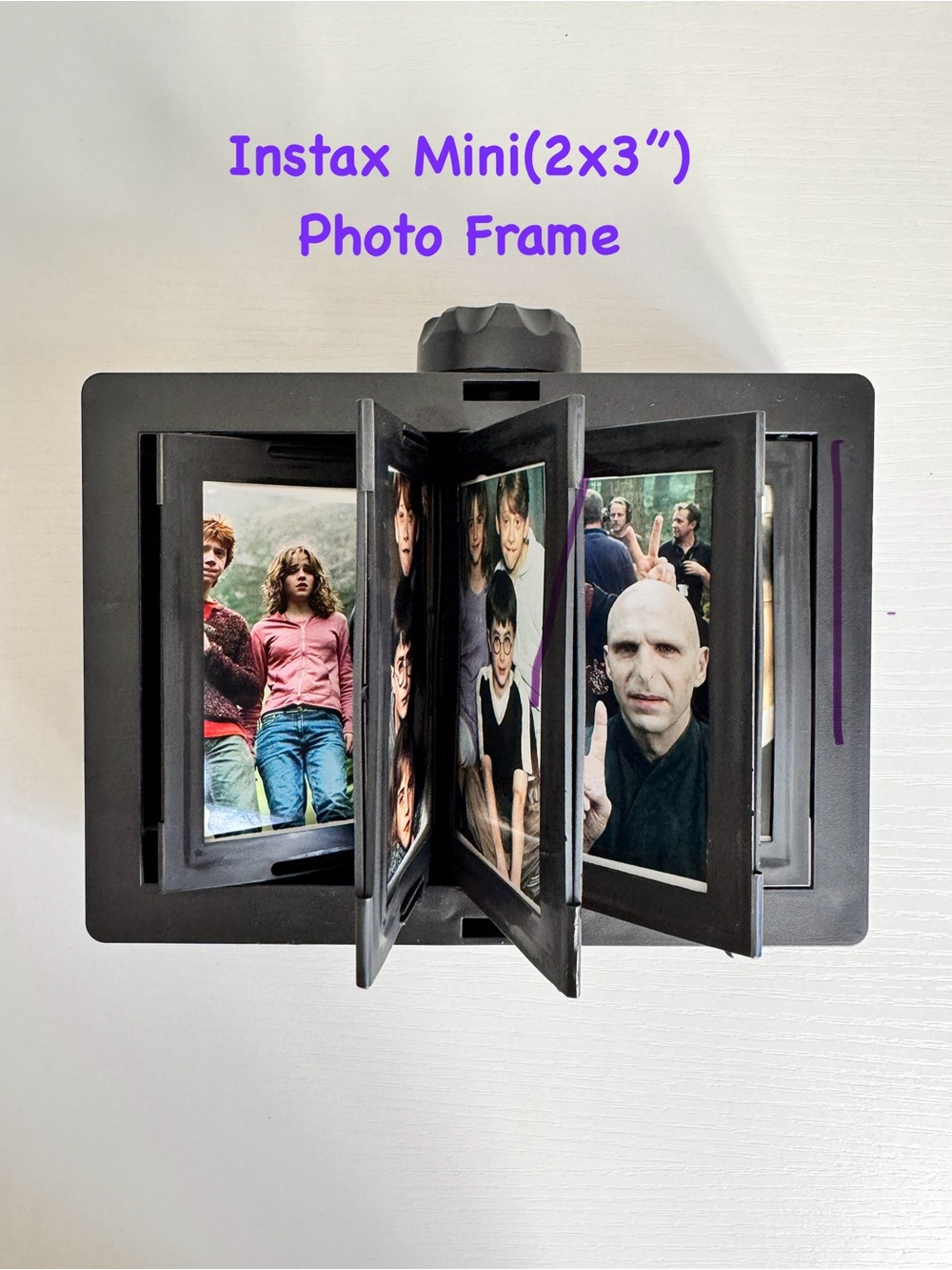 Rotating Instax Mini Photo Frame - Black